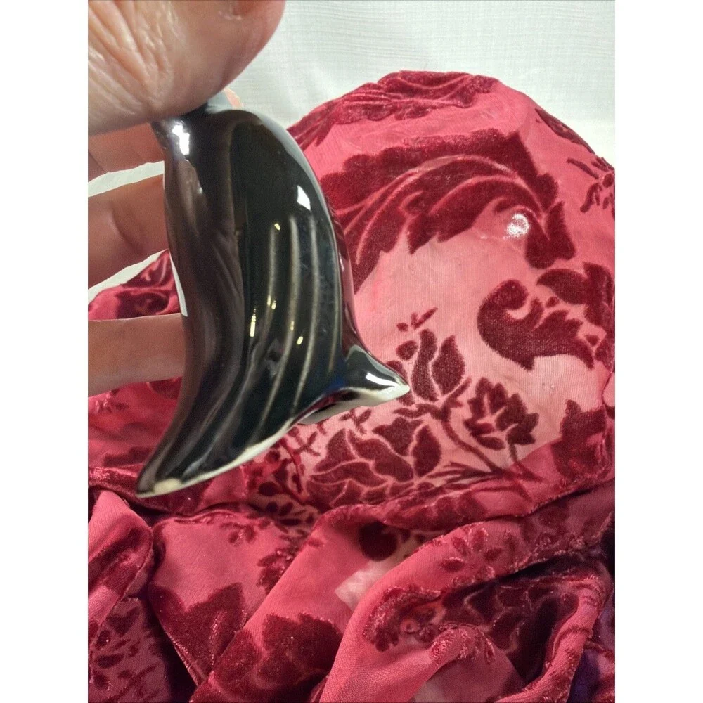 Vintage Style Ceramic Blackbird Pie Funnel / Vent